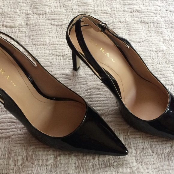 Patent Sling Backs - Picture 1 of 3